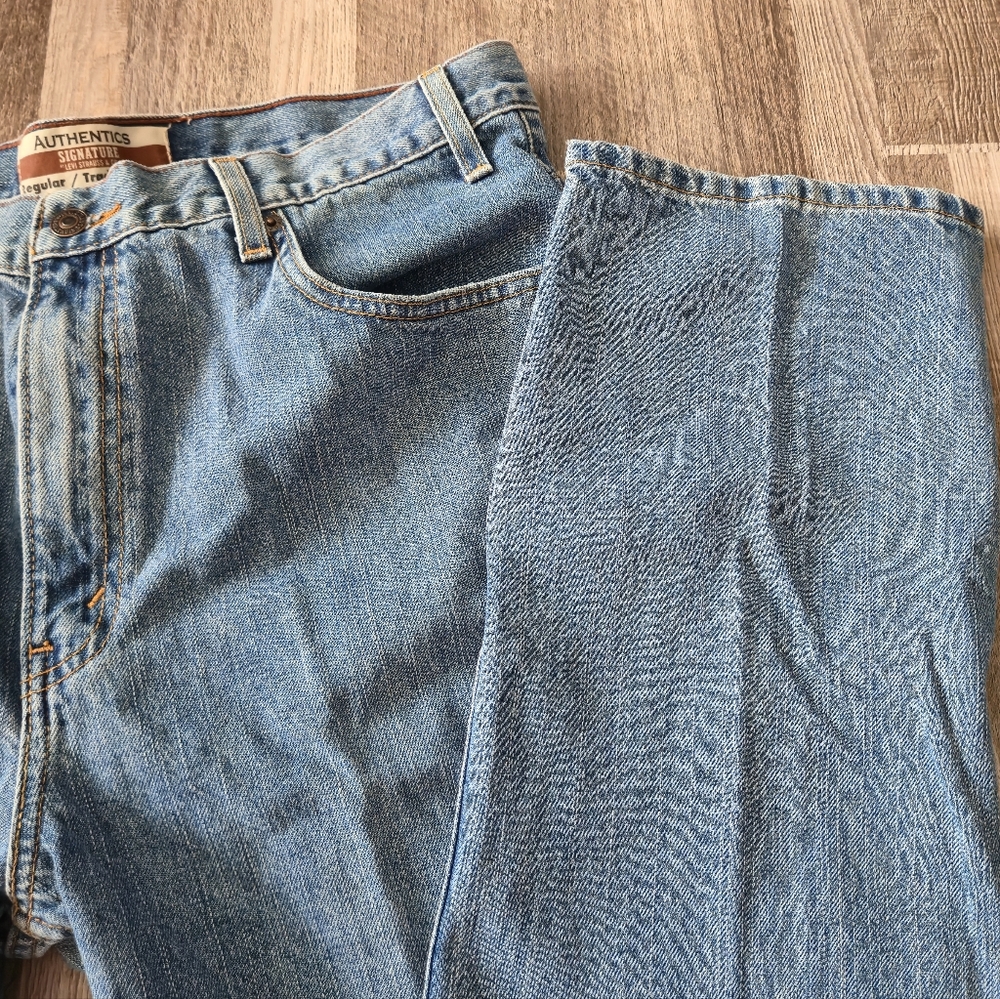 Signature by Levi Strauss & Co. 36x34 Mens Relaxed Regular Straight Jeans Y2K - Picture 3 of 15